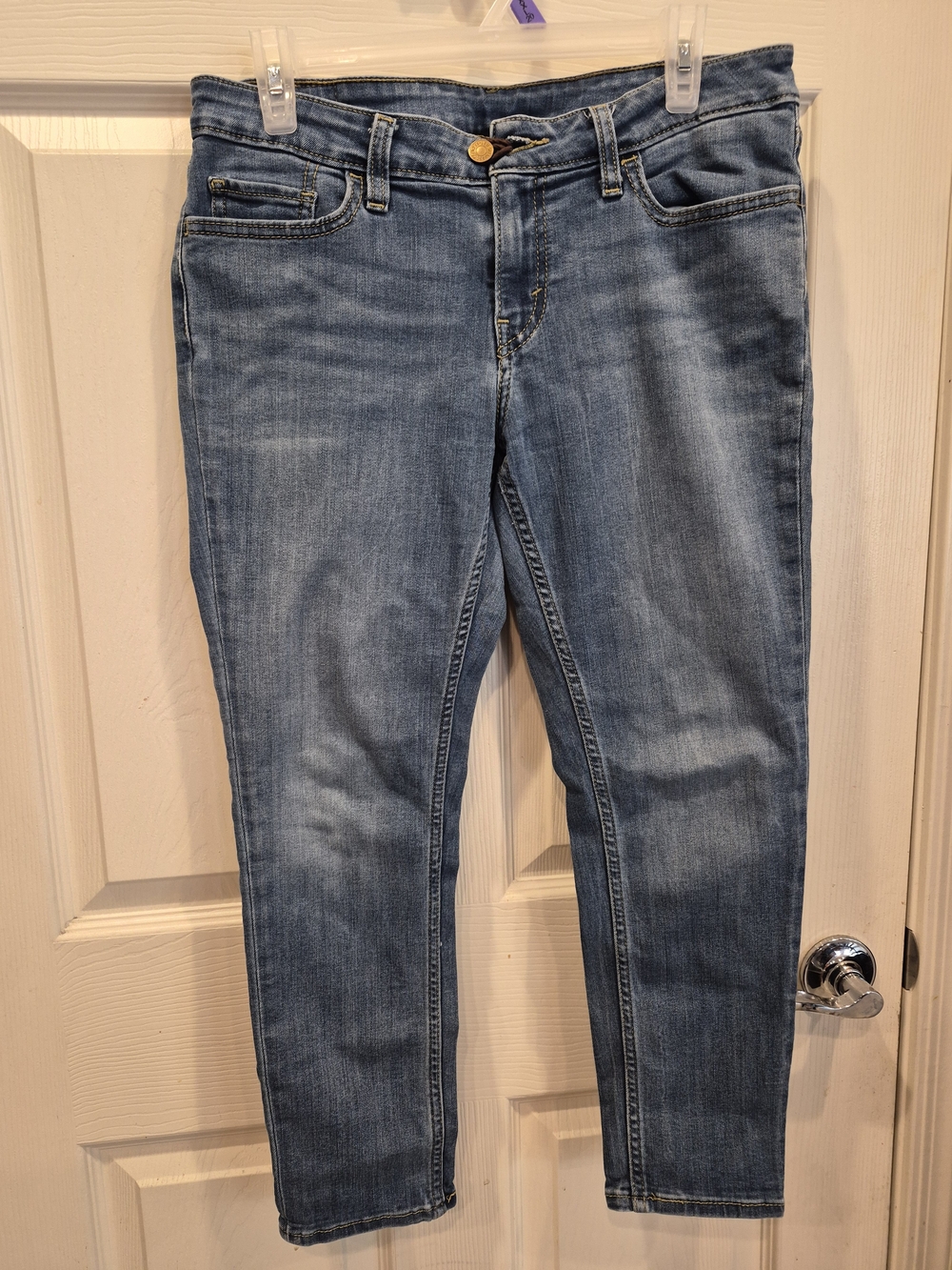 3/30 Levi's Women's Skinny Jeans in Faded Blue
